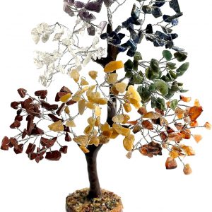 Edelsteinbaum - 7 Chakren - Silberdraht
